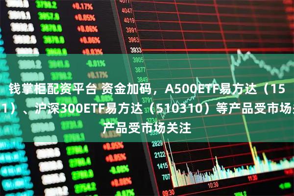 钱掌柜配资平台 资金加码,A500ETF易方达(159361)、沪深300ETF易方达(510310)等产品受市场关注