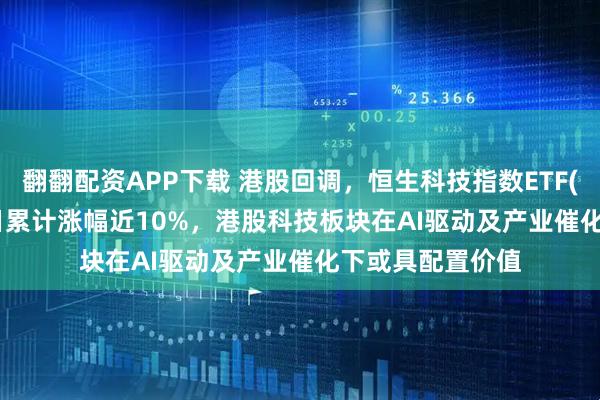 翻翻配资APP下载 港股回调,恒生科技指数ETF(159742)近10日累计涨幅近10%,港股科技板块在AI驱动及产业催化下或具配置价值